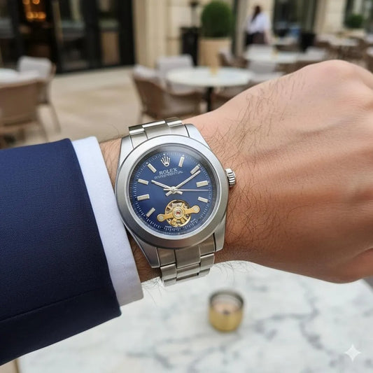 Stunning Blue Sunray Rolex Watch