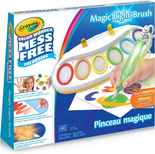Color Wonder Magic Light Brush, Mess Free Painting Station for Kids,
