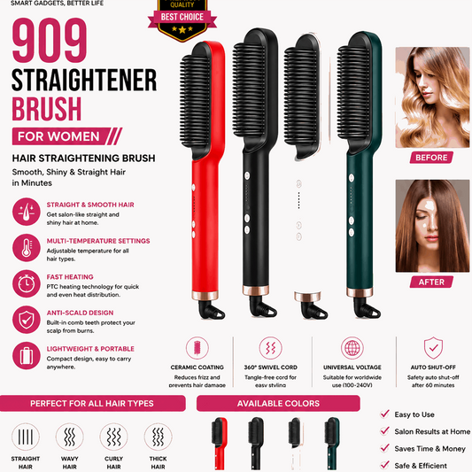 909 Hair Straightener Brush