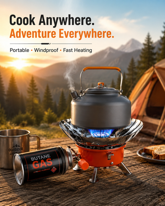 Mini Portable Camping Gas Stove ⭐