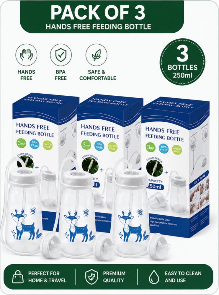 250ml Hands-Free Baby Bottle ⭐ (Best)