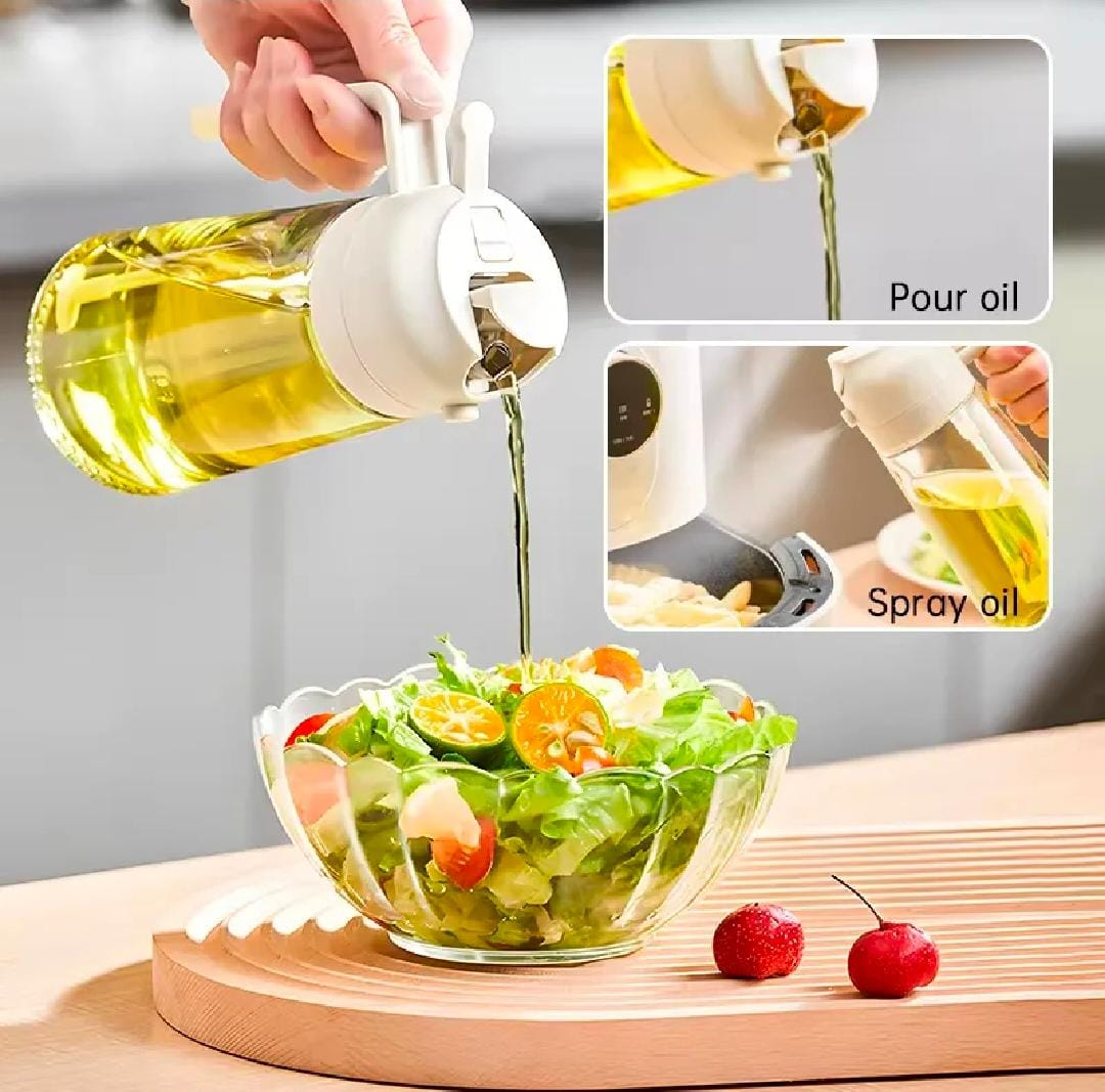 Premium Oil Sprayer Bottle – Fine Mist Cooking Oil Dispenser