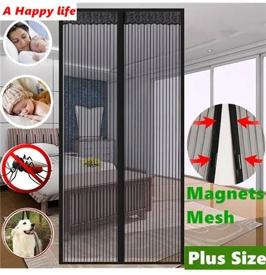 Magic Mesh Screen Door – Hands-Free Magnetic Closure Curtain