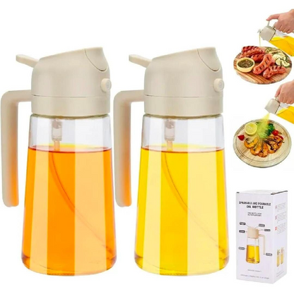Premium Oil Sprayer Bottle – Fine Mist Cooking Oil Dispenser