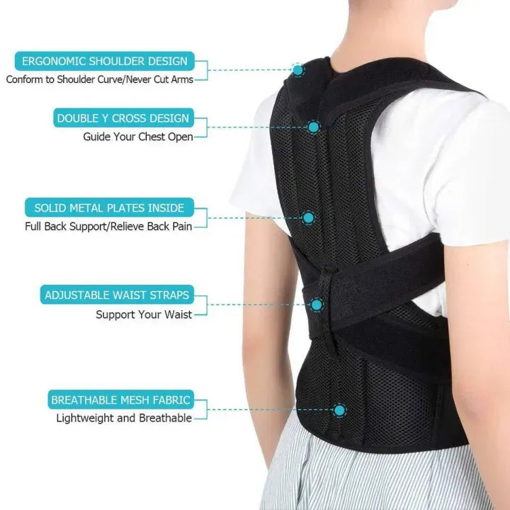 Medium Size Upper Back Support Brace for Daily Posture Support
