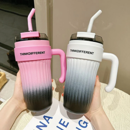 780ml Premium Stainless Steel Tumbler with Leakproof Lid - Black
