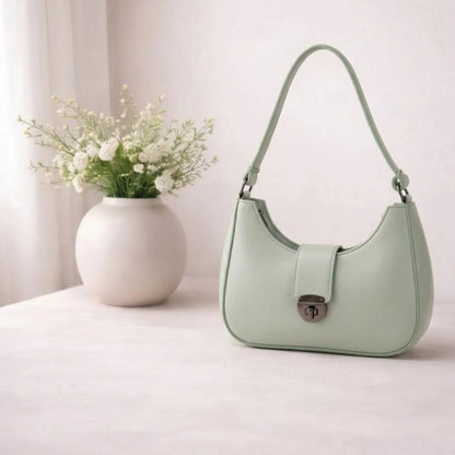 Premium Women's Luna Lock Handbag with Secure Lock Closure