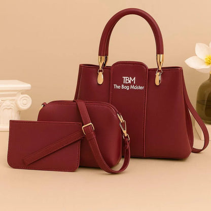 Rose Gold Women's Luxury Handbag Set