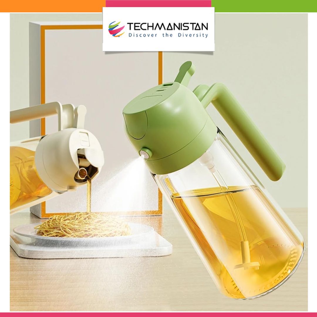 Premium Oil Sprayer Bottle – Fine Mist Cooking Oil Dispenser