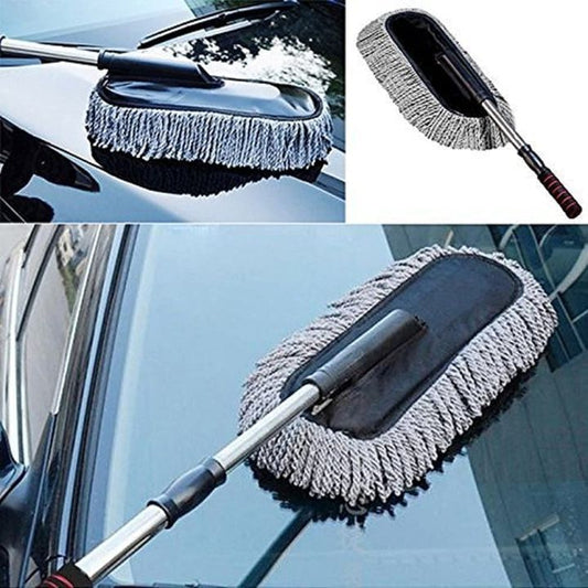 Soft Cotton Car Duster with Extendable Handle