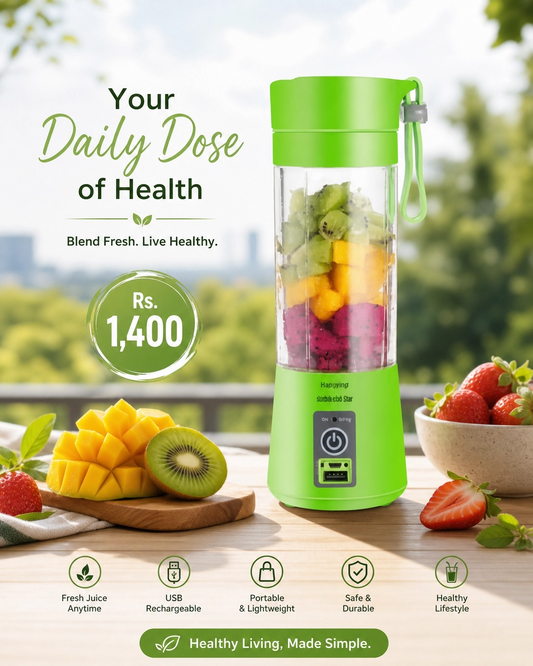 Portable Blender Electric Juicer Blender for Home &amp; Office, Rechargeable, Colorful