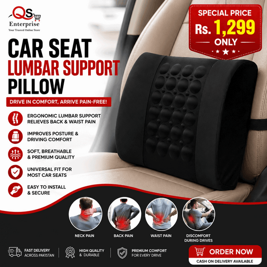 Car Seat Lumbar Support Pillow