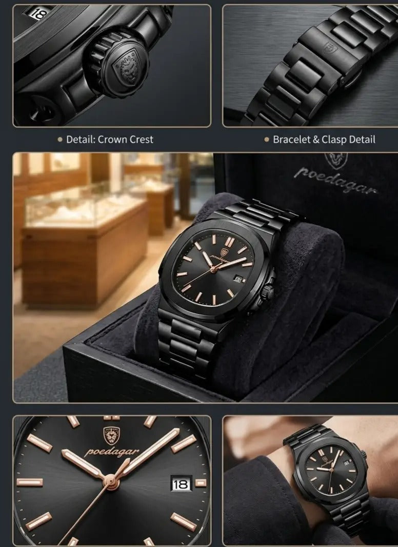 POEDAGAR Luxury Watch,