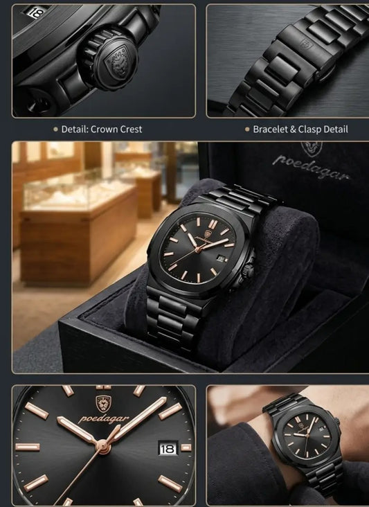POEDAGAR Luxury Watch,
