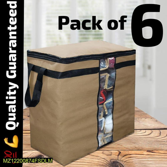 Pack of 6 Dustproof Storage Bags