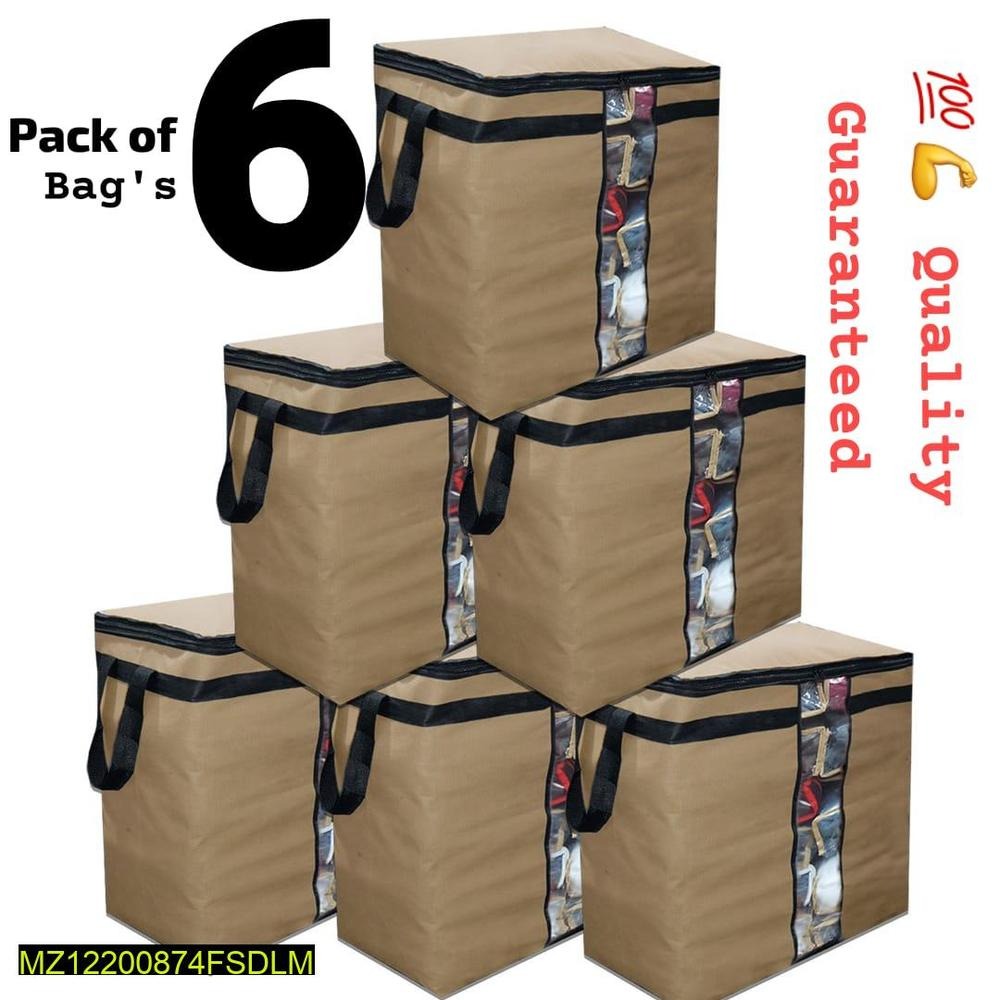 Pack of 6 Dustproof Storage Bags