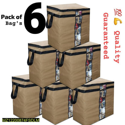 Pack of 6 Dustproof Storage Bags