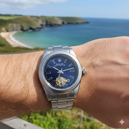 Stunning Blue Sunray Rolex Watch