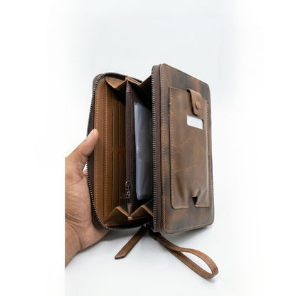 Kingro Premium Long Zipper Wallet with Phone Pocket