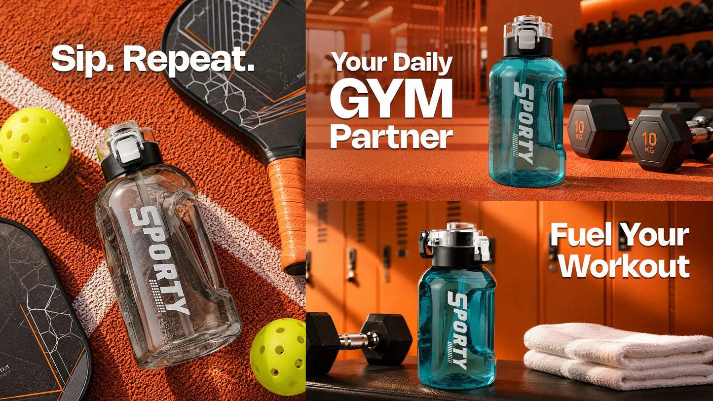 2000ML Sporty Water Bottle