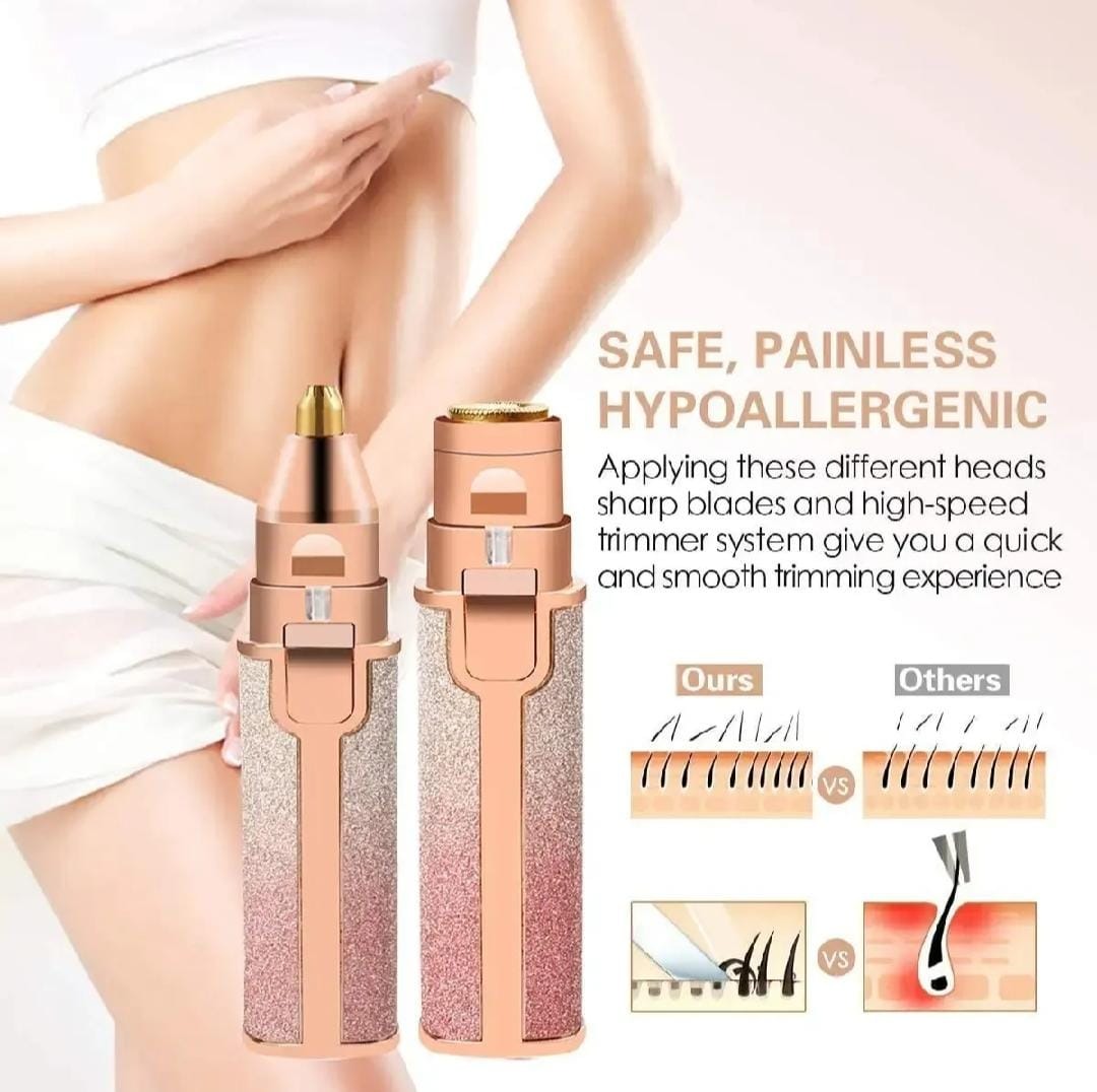 2in1 Electric Eyebrow Trimmer and Shaver Rechargeable Hair Remover