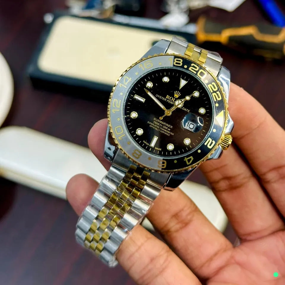 Luxury Gold & Silver Men's Watch